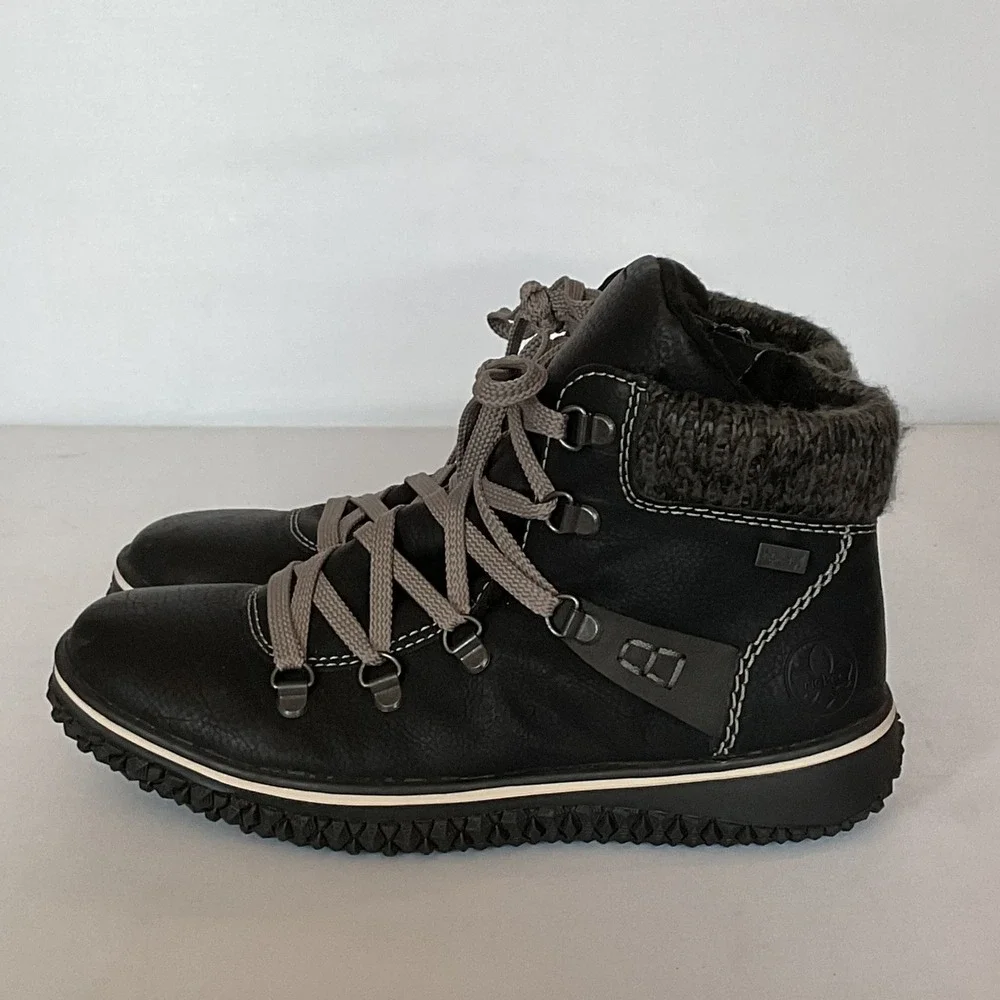 Rieker Tex Water Resistant Faux Fur Lined Boots Women's 38